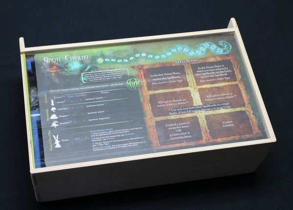 Custom-built out of plywood and PMMA.
