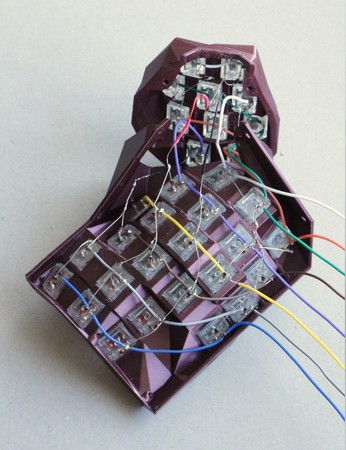 Fully connected columns and rows of keys on the left-hand side of a Concertina v0.7.0.