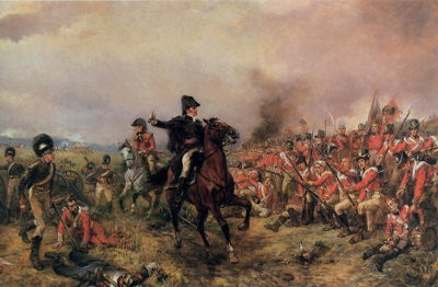 Tavlan “Wellington at Waterloo” av Robert Alexander Hillingford.