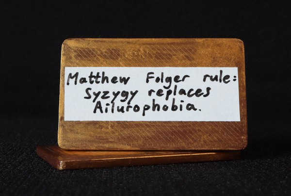 Tape on the back of my copy describes how to use Syzygy. The custom rule was published by Matthew Folger on BoardGameGeek.