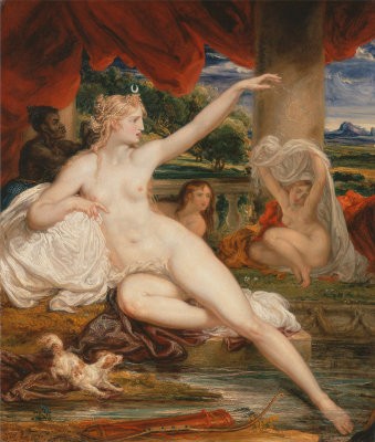 Tavlan “Diana at the Bath” av James Ward, 1830.