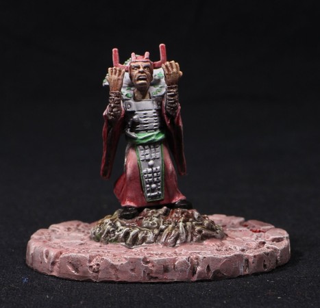 This sculpt is similar to a generic High Priest available for all factions, but it’s distinct.