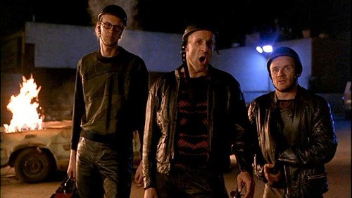 Peter Stormare, Torsten Voges and Flea as the three nihilists of The Big Lebowski (1998).